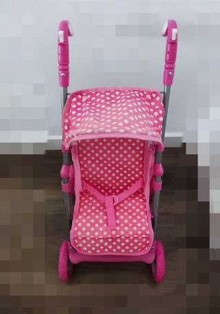 Sillita de muñecas rosa lunares