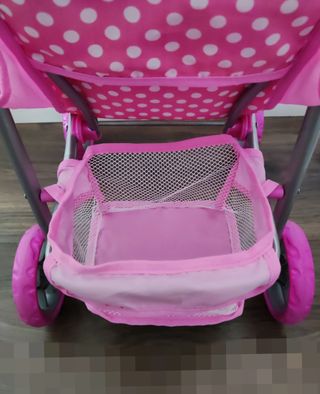 Sillita de muñecas rosa lunares