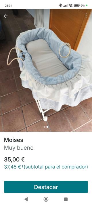 Moisés para recién nacidos