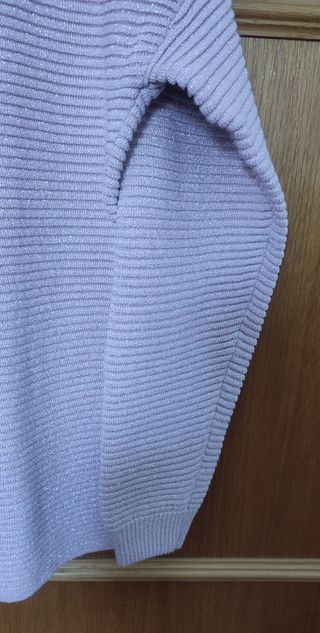 Jersey H&M rosa pálido de lurex brillante