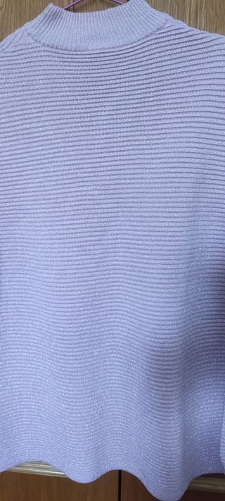 Jersey H&M rosa pálido de lurex brillante