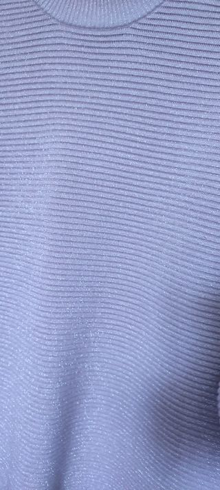 Jersey H&M rosa pálido de lurex brillante