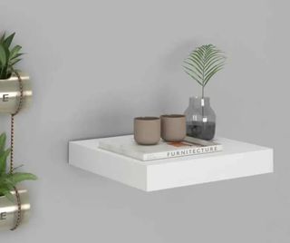 Balda flotante blanca 23x23.5x3.8 cm