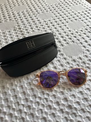 ofer Gafas de sol Pedro del Hierro doradas y rosas
