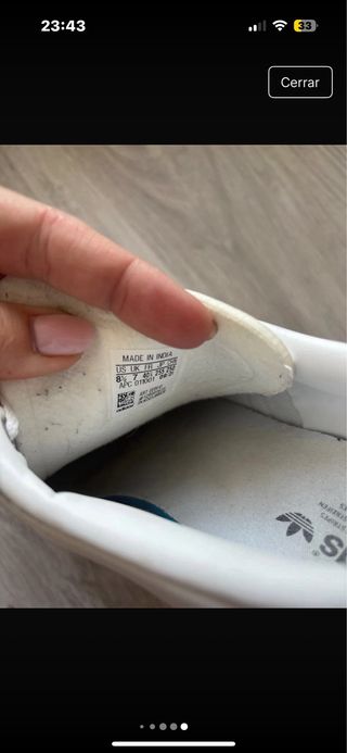 Zapatillas Adidas Blancas y Rosas Talla 40 2/3