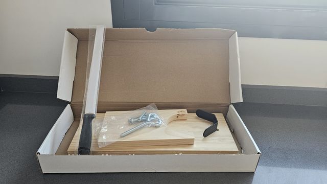 Jamonero madera con cuchillo