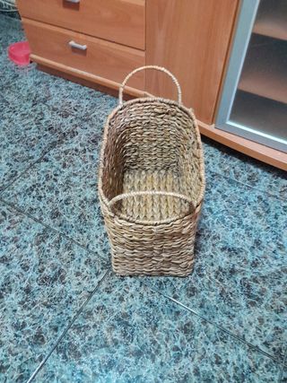 Cesta revistero mimbre