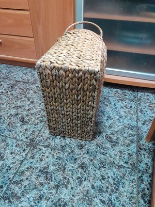 Cesta revistero mimbre