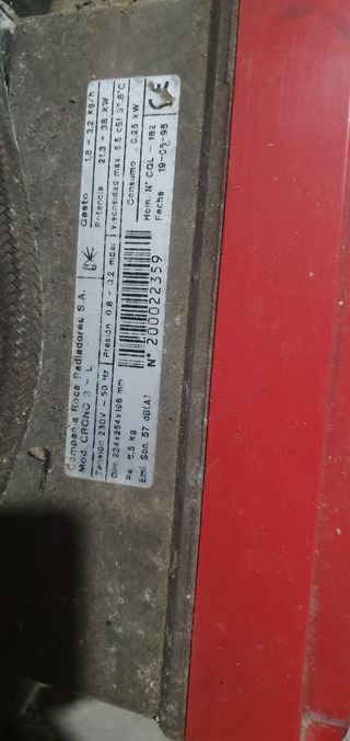 Caldera gasóleo Ross negra/naranja