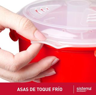 Sistema Arrocera Microondas 2.6L Roja