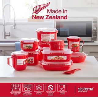 Sistema Arrocera Microondas 2.6L Roja