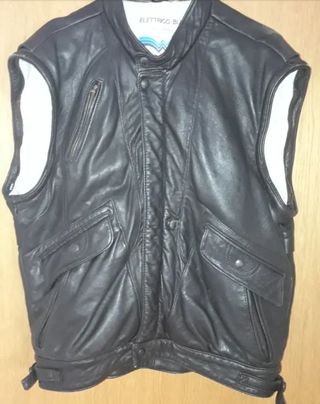 Cazadora Bomber Cuero Marrón Talla-S piloto-bomber