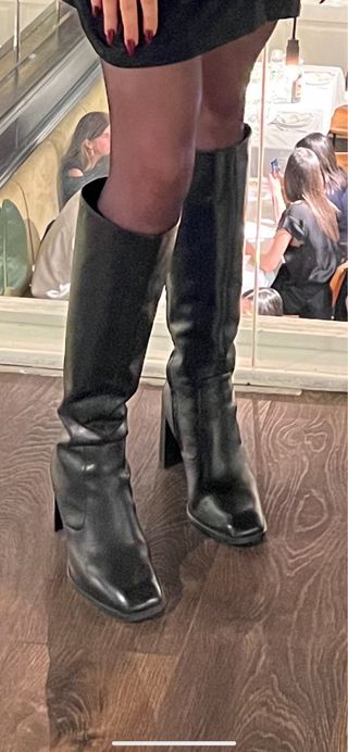 Botas altas Zara negras