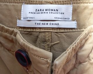 Pantalón chino Zara beige