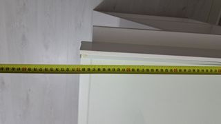 Mesa escritorio cristal y madera