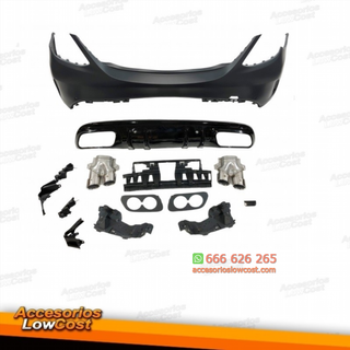 Paragolpes Trasero Mercedes W205 2014-2018 4P Loo