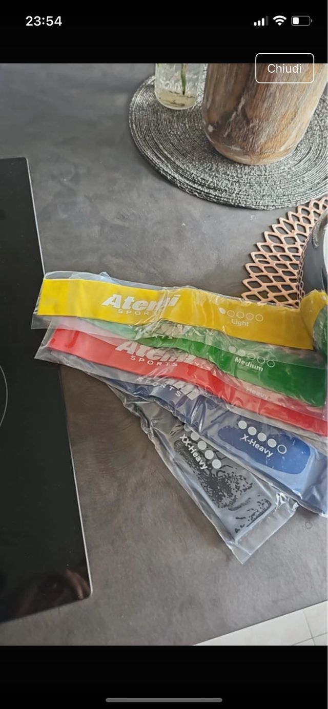 Elastici Fitness Aterli Sport Varie Intensità