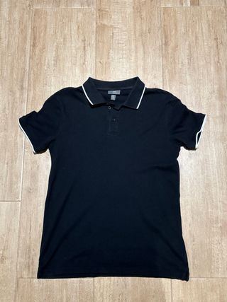 Polo H&M Negro Talla S