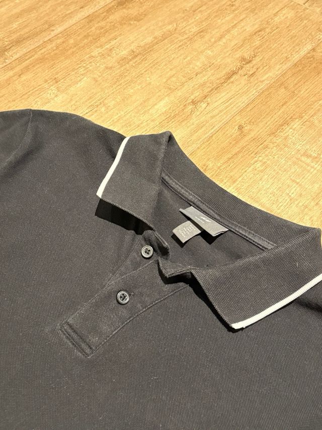Polo H&M Negro Talla S