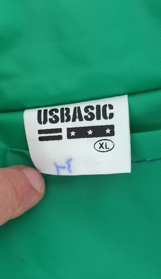 Chubasquero reversible verde - azul