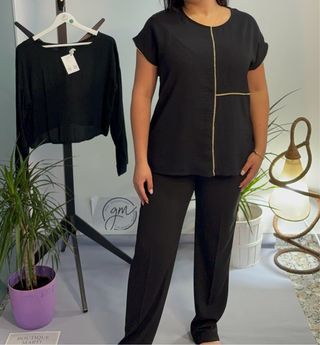 Conjunto negro elegante