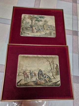 2 Cuadros Antiguos Decorativos