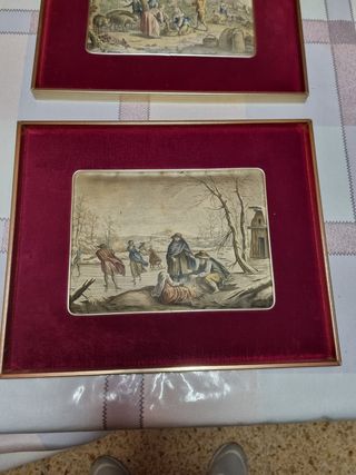 2 Cuadros Antiguos Decorativos