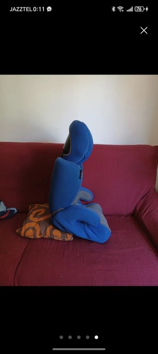 Silla coche BQS azul y gris