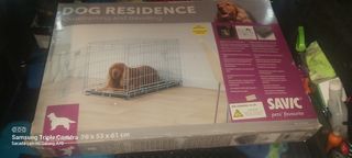 Jaula perro mediana plegable