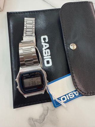 Orologio Casio digitale acciaio quadrante nero
