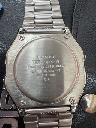 Orologio Casio digitale acciaio quadrante nero