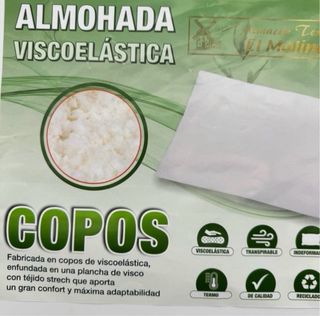 Almohadas viscoelástica copos 70/75/90/105/135/150