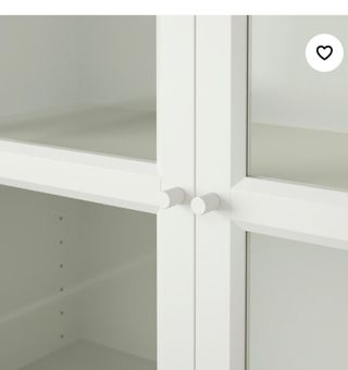 Estantería Ikea Blanca con Puertas de Cristal