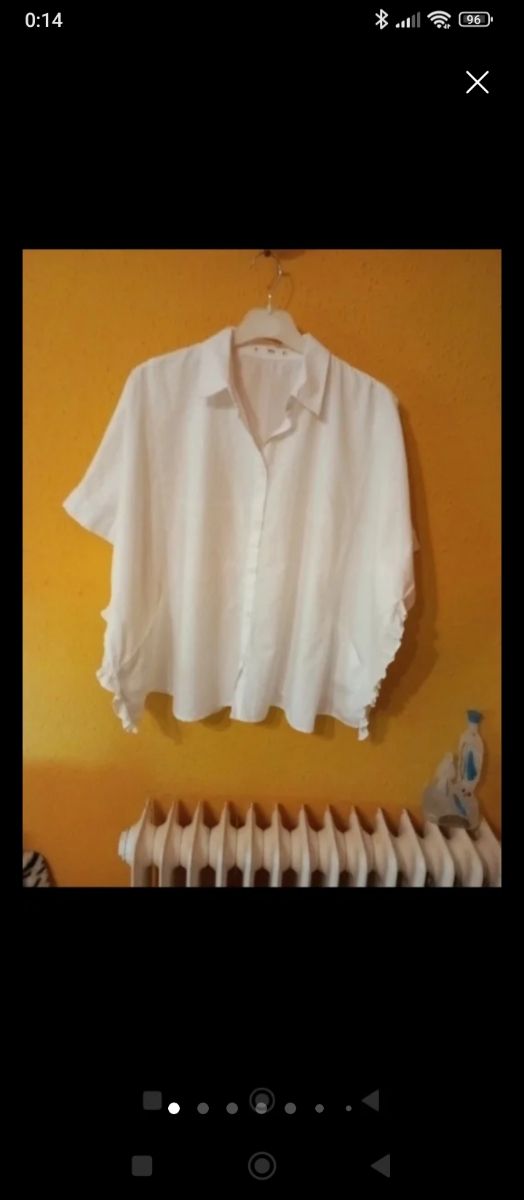 2 Blusas Blancas Mango Talla M