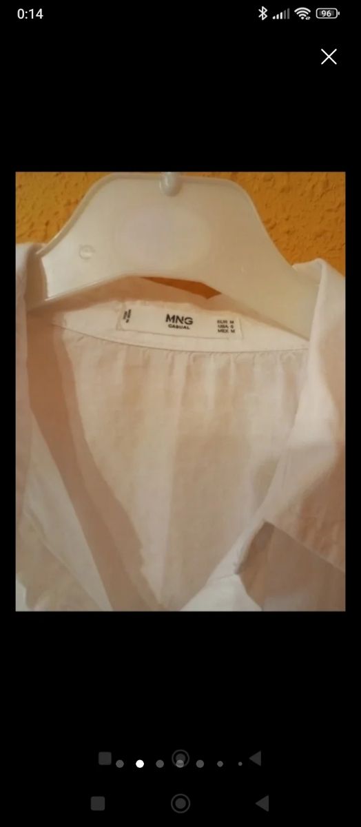 2 Blusas Blancas Mango Talla M