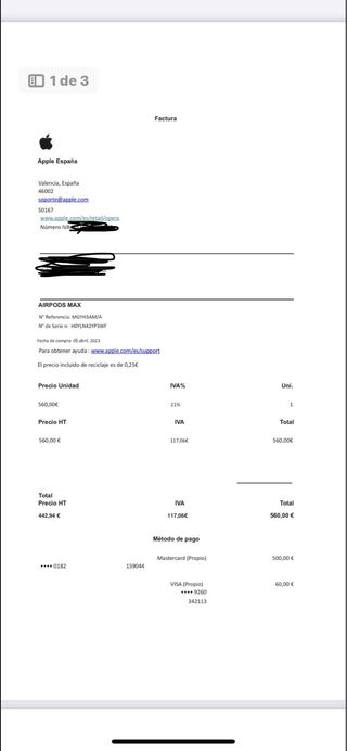 Cascos Apple AirPods Max Negro