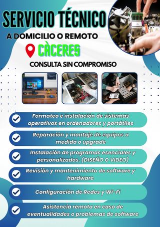 ¡Técnico Informático a Domicilio o Remoto!