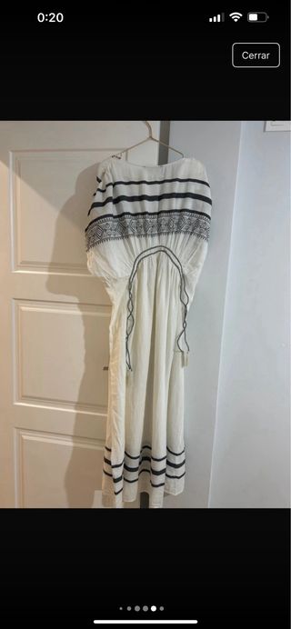 Vestido Kaftan Zara con Abalorios Talla Única