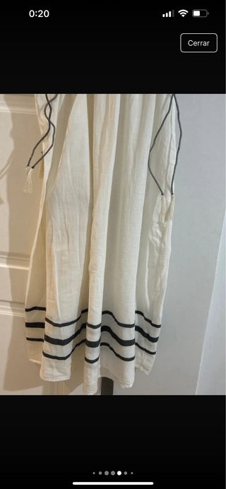 Vestido Kaftan Zara con Abalorios Talla Única