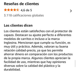 Funda protectora para silla de paseo  de bebé