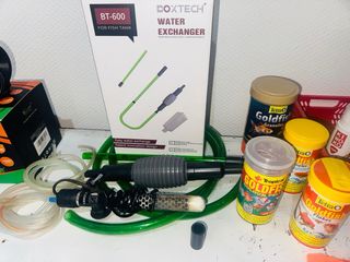 Bomba de aire y cambiador de agua para acuario