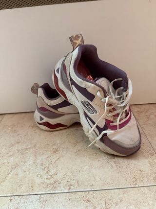 Zapatillas Skechers Morado/Blanco