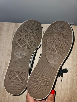 Converse plataforma negras talla 38
