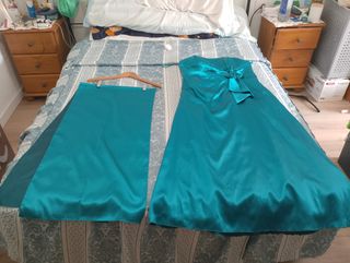 Traje de fiesta con cordones 2pirzas 