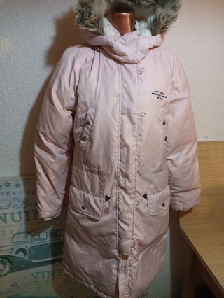 Abrigo Polo Ralph Lauren rosa con capucha