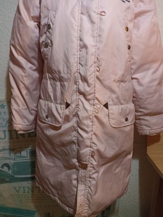 Abrigo Polo Ralph Lauren rosa con capucha