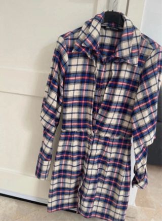 Vestido Zara cuadros multicolor