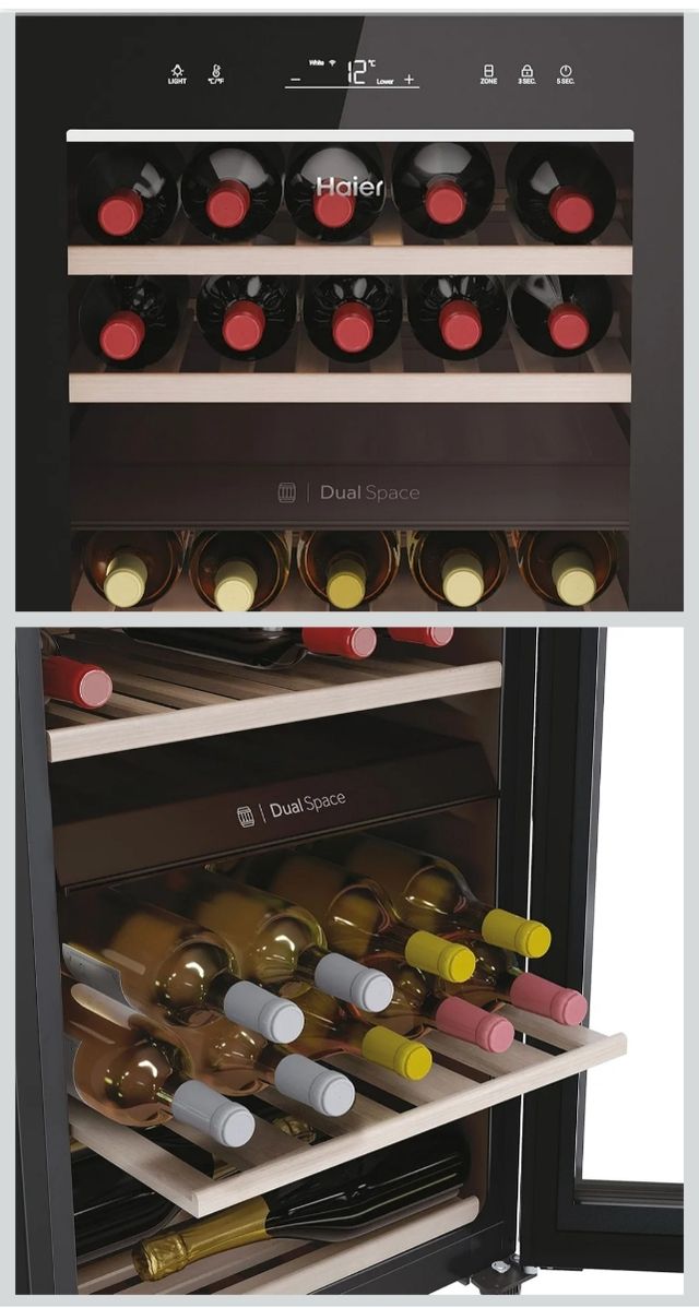 Cantinetta vino Haier doppia temperatura