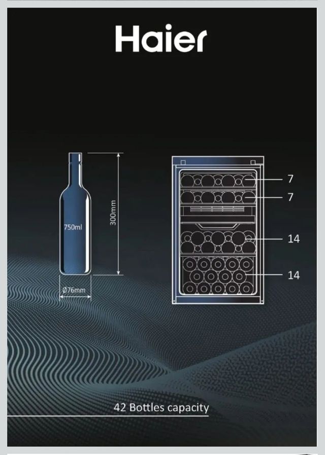 Cantinetta vino Haier doppia temperatura