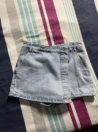 Falda pantalón vaquera mujer